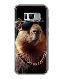 Чехол для Samsung Galaxy S8 Plus (G955) с картинкой «Капибара золотая цепь» Чехол для Samsung Galaxy S8 Plus (G955) с картинкой «Капибара золотая цепь»