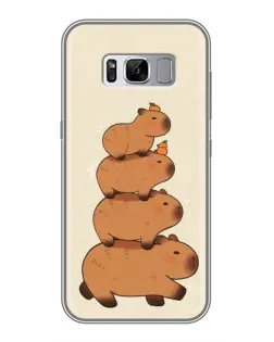 Чехол для Samsung Galaxy S8 Plus (G955) с картинкой «Башня из капибар» Чехол для Samsung Galaxy S8 Plus (G955) с картинкой «Башня из капибар»