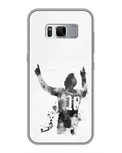Чехол для Samsung Galaxy S8 Plus (G955) с картинкой «Черно-белый силуэт Месси» Чехол для Samsung Galaxy S8 Plus (G955) с картинкой «Черно-белый силуэт Месси»