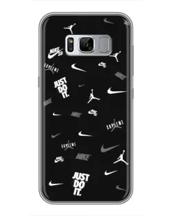 Чохол для Samsung Galaxy S8 (G950) з картинкою «Nike Black Pattern»