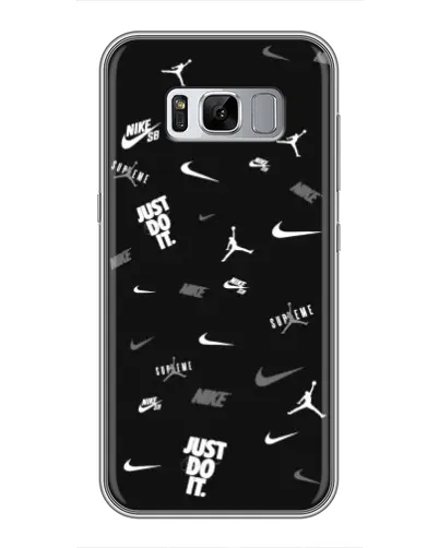 Чехол для Samsung Galaxy S8 (G950) с картинкой «Nike Black Pattern»