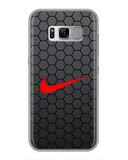 Чохол для Samsung Galaxy S8 (G950) з картинкою «Nike — карбонова сітка»