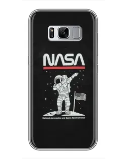 Чохол для Samsung Galaxy S8 (G950) з картинкою «NASA — крокуємо по Місяцю»
