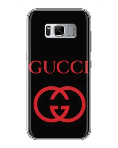 Чехол для Samsung Galaxy S8 (G950) с картинкой «Gucci — красный логотип»
