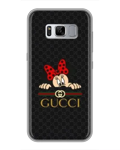 Чехол для Samsung Galaxy S8 (G950) с картинкой «Минни Маус Gucci — черный»