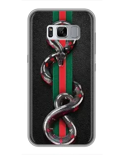 Чохол для Samsung Galaxy S8 (G950) з картинкою «Gucci — змія на смузі» Чохол для Samsung Galaxy S8 (G950) з картинкою «Gucci — змія на смузі»