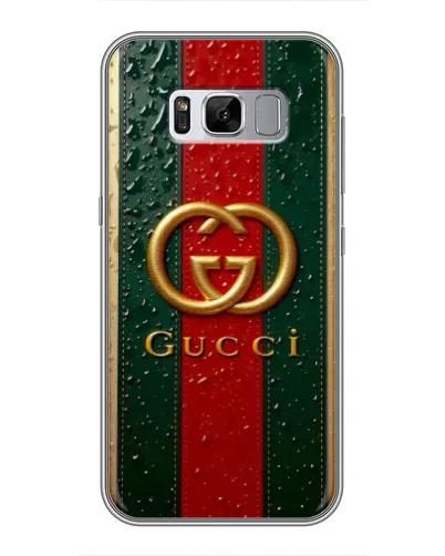 Чехол для Samsung Galaxy S8 (G950) с картинкой «Gucci — фирменная полоса и золото» Чехол для Samsung Galaxy S8 (G950) с картинкой «Gucci — фирменная полоса и золото»