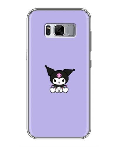 Чехол для Samsung Galaxy S8 (G950) с картинкой «Kuromi — фиолетовый минимализм»