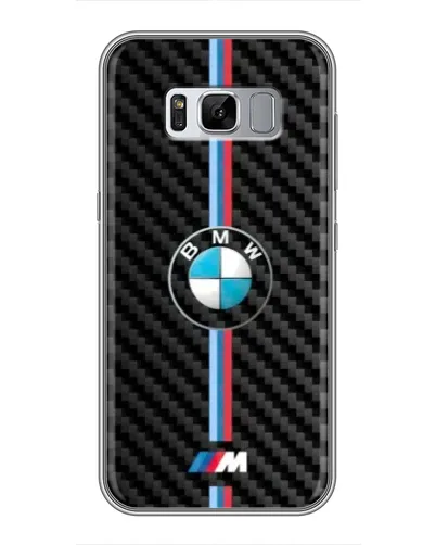 Чехол для Samsung Galaxy S8 (G950) с картинкой «Эмблема BMW и карбон»