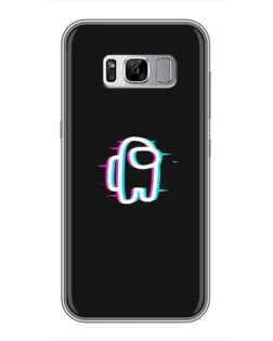 Чехол для Samsung Galaxy S8 (G950) с картинкой «Among Us неон»
