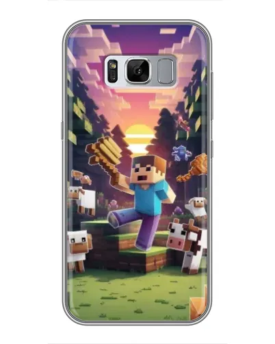 Чехол для Samsung Galaxy S8 (G950) с картинкой «Стив на ферме» Чехол для Samsung Galaxy S8 (G950) с картинкой «Стив на ферме»