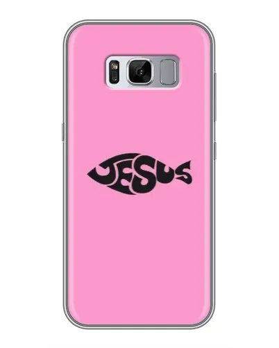 Чехол для Samsung Galaxy S8 (G950) с картинкой «Розовый символ Jesus» Чехол для Samsung Galaxy S8 (G950) с картинкой «Розовый символ Jesus»