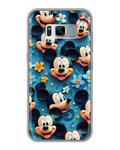 Чехол для Samsung Galaxy S8 (G950) с картинкой «Паттерн Микки и Минни»