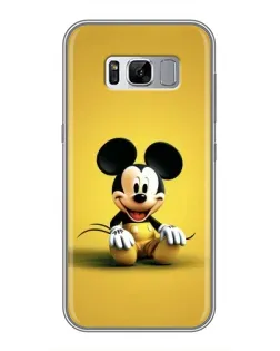 Чехол для Samsung Galaxy S8 (G950) с картинкой «Микки на желтом»