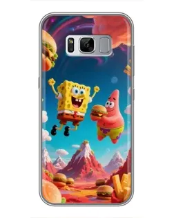 Чехол для Samsung Galaxy S8 (G950) с картинкой «Космический фастфуд»