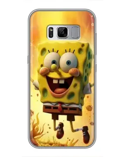 Чехол для Samsung Galaxy S8 (G950) с картинкой «Губка Боб прыгает»