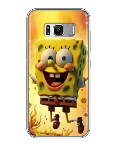 Чехол для Samsung Galaxy S8 (G950) с картинкой «Губка Боб прыгает»