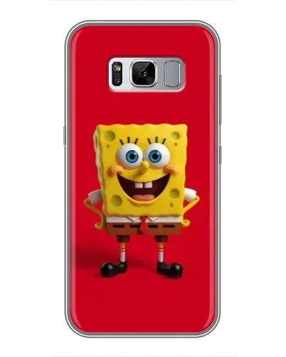 Чехол для Samsung Galaxy S8 (G950) с картинкой «Спанч Боб на красном»
