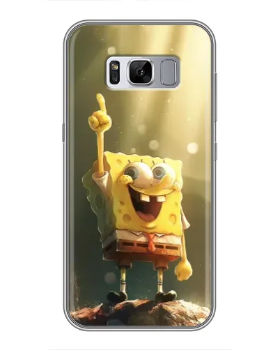 Чехол для Samsung Galaxy S8 (G950) с картинкой «Сияющий Спанч Боб»