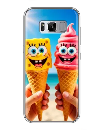 Чехол для Samsung Galaxy S8 (G950) с картинкой «Спанч Боб мороженое»