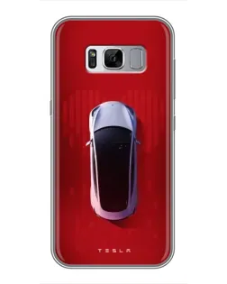 Чехол для Samsung Galaxy S8 (G950) с картинкой «Tesla Top View»