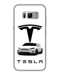 Чехол для Samsung Galaxy S8 (G950) с картинкой «Tesla White Style»