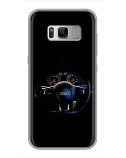Чехол для Samsung Galaxy S8 (G950) с картинкой «Салон Audi — руль»
