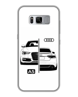 Чехол для Samsung Galaxy S8 (G950) с картинкой «Audi — контрастный дизайн»
