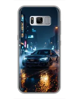 Чехол для Samsung Galaxy S8 (G950) с картинкой «Ночной город и Audi»