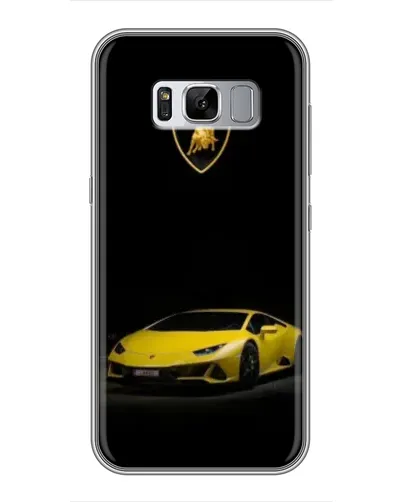 Чехол для Samsung Galaxy S8 (G950) с картинкой «Lamborghini желтый акцент»
