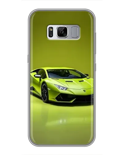 Чехол для Samsung Galaxy S8 (G950) с картинкой «Салатовый Lamborghini Huracan»