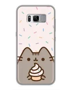 Чехол для Samsung Galaxy S8 (G950) с картинкой «Пушин с кексом» Чехол для Samsung Galaxy S8 (G950) с картинкой «Пушин с кексом»