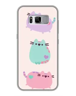 Чехол для Samsung Galaxy S8 (G950) с картинкой «Pusheen трио» Чехол для Samsung Galaxy S8 (G950) с картинкой «Pusheen трио»