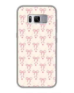 Чехол для Samsung Galaxy S8 (G950) с картинкой «Розовые бантики Coquette»