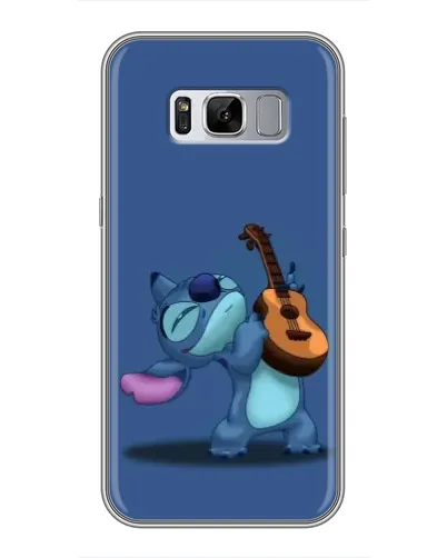 Чехол для Samsung Galaxy S8 (G950) с картинкой «Стич с укулеле»