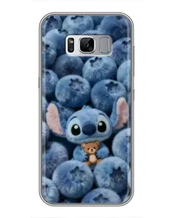 Чехол для Samsung Galaxy S8 (G950) с картинкой «Стич и голубика» Чехол для Samsung Galaxy S8 (G950) с картинкой «Стич и голубика»