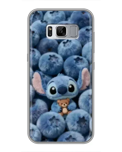 Чехол для Samsung Galaxy S8 (G950) с картинкой «Стич и голубика»