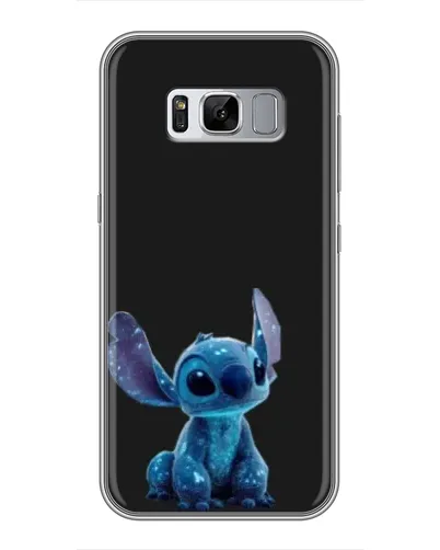 Чехол для Samsung Galaxy S8 (G950) с картинкой «Стич на черном»