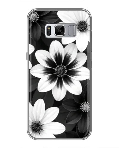 Чехол для Samsung Galaxy S8 (G950) с картинкой «Монохромные астры»