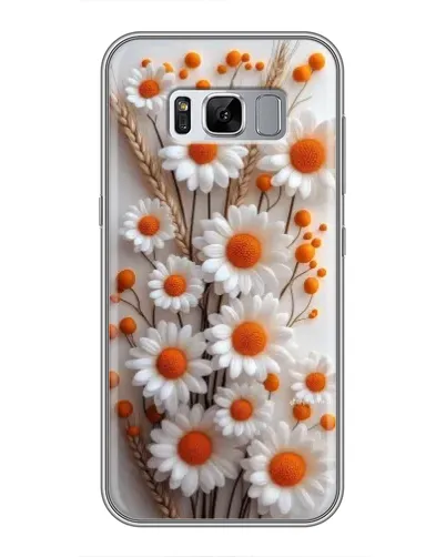Чехол для Samsung Galaxy S8 (G950) с картинкой «Белые сухоцветы»