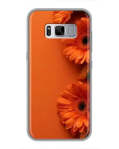 Чехол для Samsung Galaxy S8 (G950) с картинкой «Оранжевые герберы»