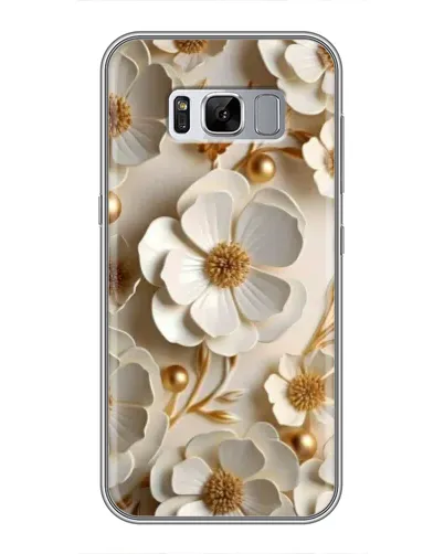 Чехол для Samsung Galaxy S8 (G950) с картинкой «Белие бумажние  цвети»