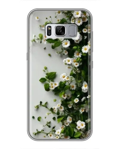 Чехол для Samsung Galaxy S8 (G950) с картинкой «Ветка мелких белых цветов»
