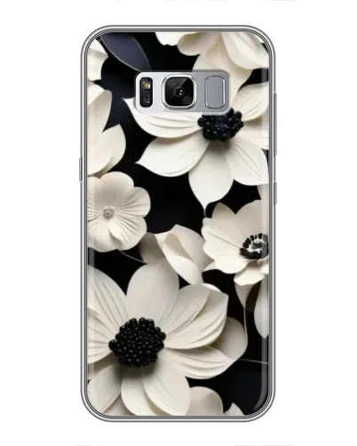 Чехол для Samsung Galaxy S8 (G950) с картинкой «Объемные белые цветы»