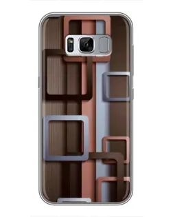 Чехол для Samsung Galaxy S8 (G950) с картинкой «Коричневые объемные квадраты» Чехол для Samsung Galaxy S8 (G950) с картинкой «Коричневые объемные квадраты»