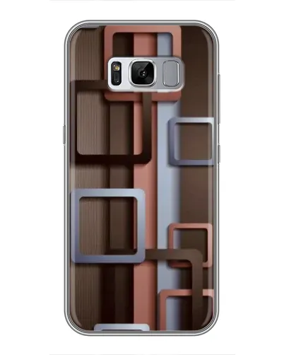 Чехол для Samsung Galaxy S8 (G950) с картинкой «Коричневые объемные квадраты» Чехол для Samsung Galaxy S8 (G950) с картинкой «Коричневые объемные квадраты»