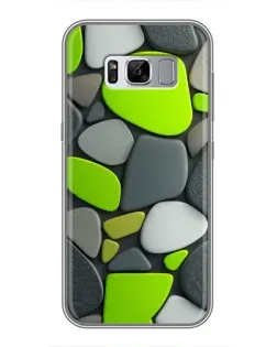 Чехол для Samsung Galaxy S8 (G950) с картинкой «Яркая неоновая галька»