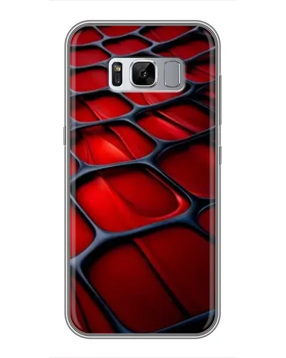 Чехол для Samsung Galaxy S8 (G950) с картинкой «Красная глянцевая сетка» Чехол для Samsung Galaxy S8 (G950) с картинкой «Красная глянцевая сетка»