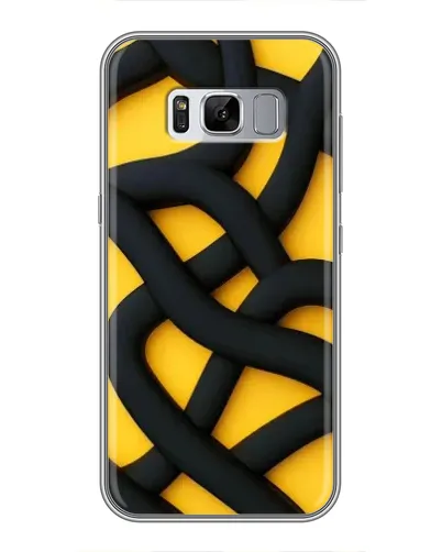 Чехол для Samsung Galaxy S8 (G950) с картинкой «Черное желтое переплетение» Чехол для Samsung Galaxy S8 (G950) с картинкой «Черное желтое переплетение»