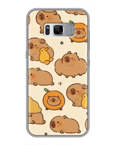 Чехол для Samsung Galaxy S8 (G950) с картинкой «Капибары с апельсинами» Чехол для Samsung Galaxy S8 (G950) с картинкой «Капибары с апельсинами»